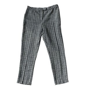 Autres Filles Plaid Ankle Pants Women's Slim Fit Cropped Dress Trousers